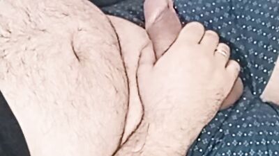 Jerking, jerking and jerking! caresses his dick