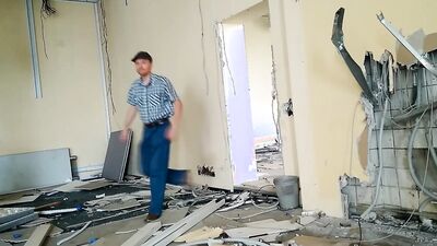 LanaTuls - Outdoor dildo ride in the old building