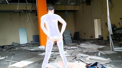 LanaTuls - Outdoor dildo ride in the old building