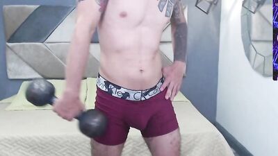 Anthony masturbates in his new room and is beautiful
