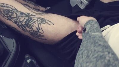 Horny Car Wank In Carpark