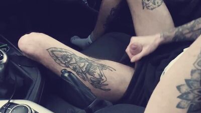 Horny Car Wank In Carpark