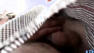 Amateur bloke is shoving his big dick into his favorite toy