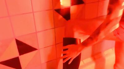 Sexy boy jerking off in the shower.