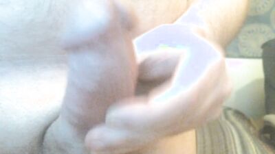 Dripping lots of precum leads to handsfree throbbing cumshot
