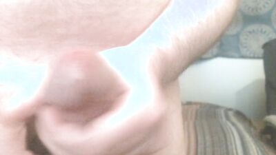 Dripping lots of precum leads to handsfree throbbing cumshot