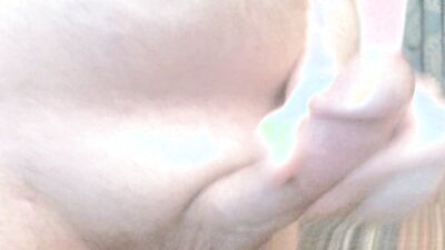 Dripping lots of precum leads to handsfree throbbing cumshot