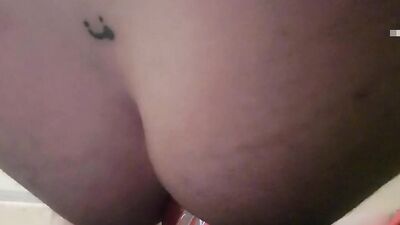 Naughty chap is showing a can deep down his ass