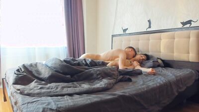 Two cute have oral sex in bed