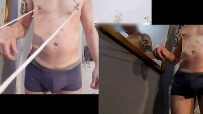 sm play nipples needles pins bondage and cbt foreskin