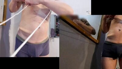sm play nipples needles pins bondage and cbt foreskin