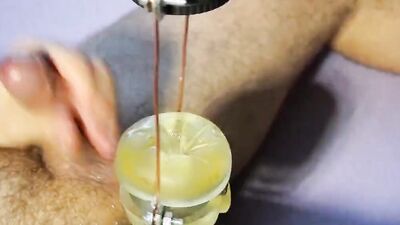 Perverted amateur chap is playing with a pecker in this homemade video