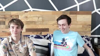 Skinny twinks James Stirling and Jacob Jones making raw love