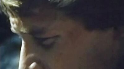 Vintage video of two guys shagging out in the open