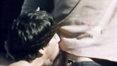 Vintage video of two guys shagging out in the open