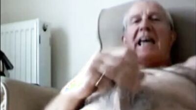Perverted grandpas are stroking their peckers in this compilation video