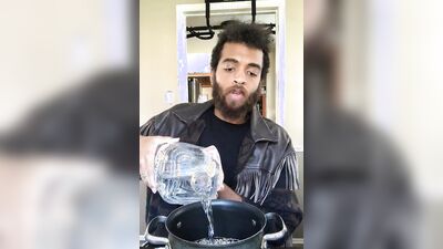Rock Mercury Prepares his Alkaline Morning Poridge