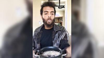 Rock Mercury Prepares his Alkaline Morning Poridge