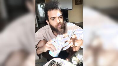Rock Mercury Live on Instagram Listening to Dame Dash and eating Alkaline