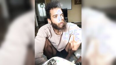 Rock Mercury Live on Instagram Listening to Dame Dash and eating Alkaline