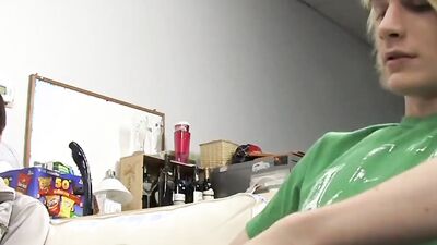 Skinny blond chap gets fucked hard by his horny mate