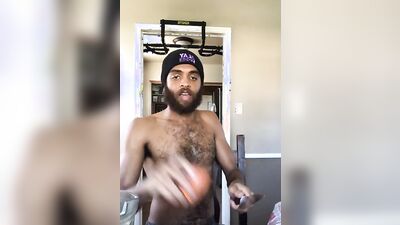 Rock Mercury is filming himself while his making a shake