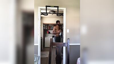 Rock Mercury is filming himself while his making a shake