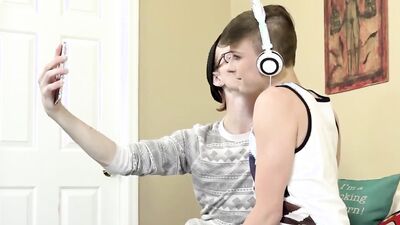 Horny Elijah Young is having sex with his skinny stepbrother