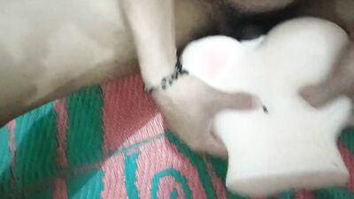 Compilation of a bi guy fucking his sex toy balls deep