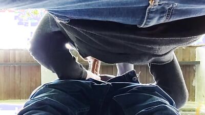 Sucking straight dude in the forest