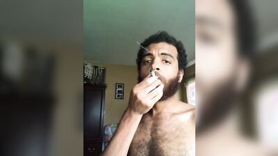 Shirtless Smoke And Chat