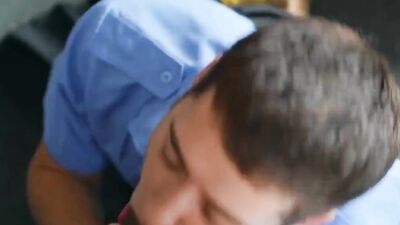 Naughty professor fucks that twink in the classroom and creampies him