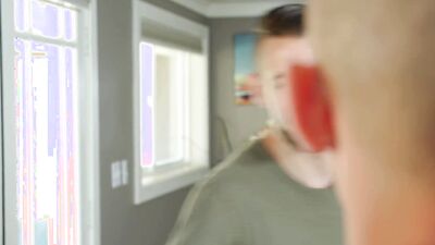 Dante Colle nails Jake Porter's tight ass in the kitchen