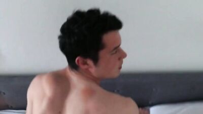 Hairy mans ass is poked with a boner in POV video