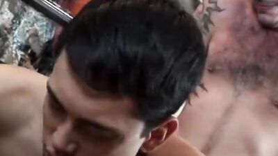 Horny twink and his partner are having some barebacking action