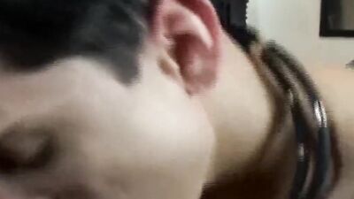 Horny twink and his partner are having some barebacking action