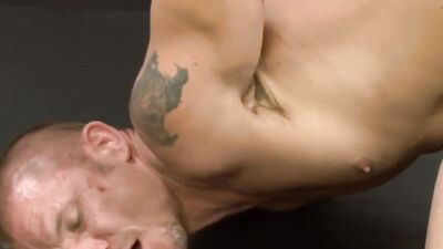 Brenn Wyson and Phenix Saint in raw gay banging on the couch