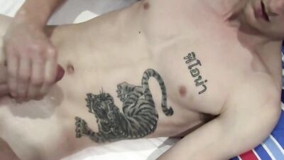 Amateur guys are jerking their cocks in front of the camera