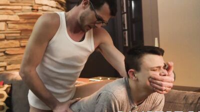 Austin Young's juicy ass is destroyed by his horny stepdad's dong