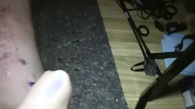 Masked lad gets tortured with hot wax all over his body