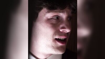 Teen lad sucks and rides a horny priest cock inside confess room