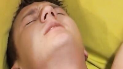 Cute college guys are having fun in their 3some action