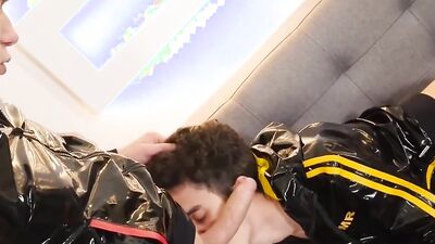 Skinny twinks are enjoying in some hard core anal pounding