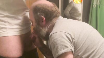 Horny bear craves for a hot cum deep down his ass