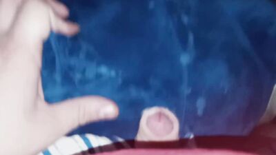 Amateur perverted fellow is rubbing his dick on a shark toy