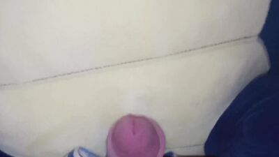 Amateur perverted fellow is rubbing his dick on a shark toy