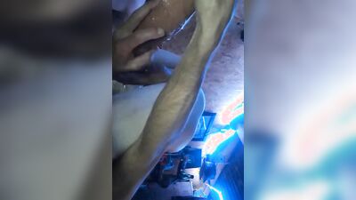 Close-up video of dude getting his ass nailed with a dildo