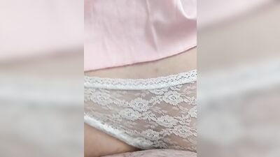 sissy femboy fucked and creampie on face by chubby daddy