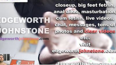 EDGEWORTH JOHNSTONE Big Feet Closeup CENSORED Businessman male foot fetish PART 2 business suit