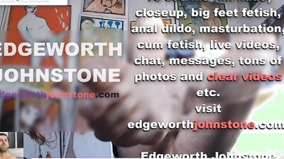 EDGEWORTH JOHNSTONE Big Feet Closeup CENSORED Businessman male foot fetish PART 2 business suit